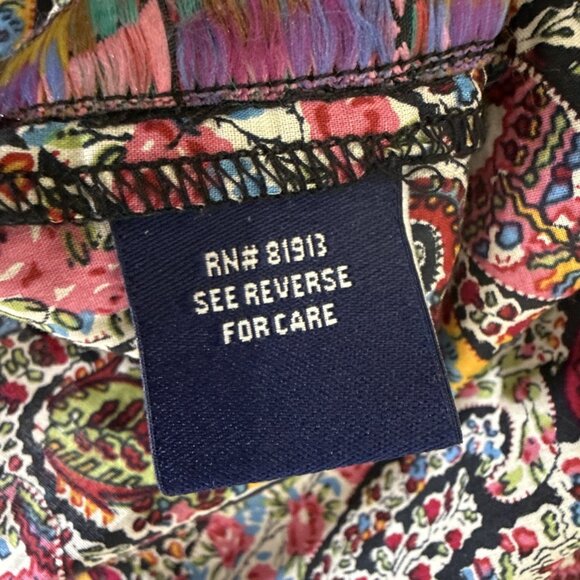 Robert Graham L Long Sleeve Shirt Button Up Paisley Multicolor Skull Crown - Picture 15 of 16